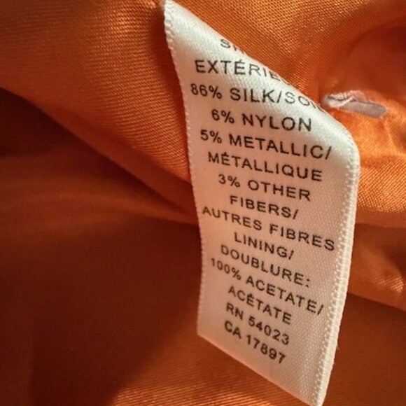 Vintage Silk Brocade Gold Floral Double Breasted Coat / Jacket (1960’s inspired) - Picture 16 of 16